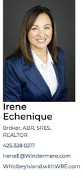 Irene Echenique Real Estate Agent at Windermere Real Estate Whidbey